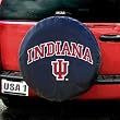 Indiana Hoosiers NCAA Spare Tire Cover (Black) by Fremont Die