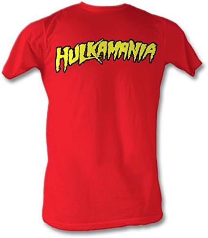 Hulk Hogan "Hulkamania" Red Adult Size Large T-Shirt (104)