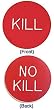 Set of 3 KILL / NO KILL BUTTON for Poker Game - Casino Supplies > Accessories > Misc. Accessories