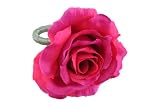 VIVAZSilkFloralNapkinRing,Rose,Beauty,Setof12