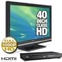 Sony KDL40V5100 40" 1080p LCD HDTV Blu-ray Bundle
