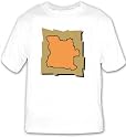 T-shirt with Angola, geographical, map, outline, geography, region, place, land