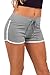 Women's Active Fitted Jersey Trim Adjustable Drawstring Mini Shorts