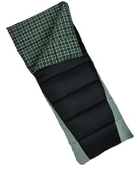 Wenzel Northfork 20-Degree Sleeping Bag (Black, Green, Green Plaid)