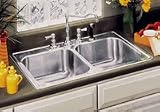 Elkay / Dayton DSE23322 Stainless Steel Drop In Double Bowl Kitchen Sink 8in. Deep SPECIAL PRICING