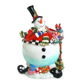 Italian Fruit Ceramic Roman Biscotti Cookie Jar