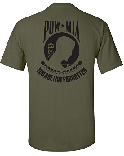 Jacted Up Tees POW/MIA Front and Back Men's T-Shirt SHIPS FROM OHIO USA