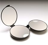 Floxite Fl-3lcp 15x and 7x and 1x Led Lighted Compact With 3 Mirrors, Black