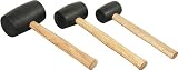 TEKTON 3161 Rubber Mallet Set, 3-Piece