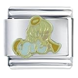 Angel Trumpet Religious Italian Charms Bracelet Link