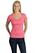 Junior Ladies 2x1 Scoop Tee Shirt
