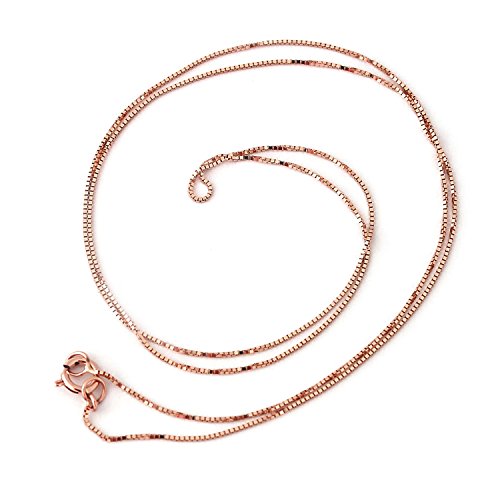 10k Rose Gold Box Chain - 16