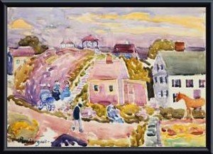 Art Poster Metal Framed Print - Rockport, Mass - Artist: Maurice Brazil Prendergast- Poster Size: 16 X 20