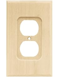 Home Improvement: Brainerd 64667 Wood Square Single Duplex Wall Plate / Switch Plate / Cover Value Pack, Unfinished - BRAINERD