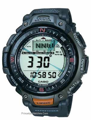 Casio Pathfinder Triple Sensor Resin Watch - PAG40-3V