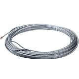 Warn 60076 Replacement Wire Rope - Measures 3/16-in x 50-ft