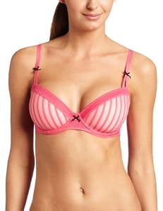 Betsey Johnson Women's Stocking Stripe Lightly Lined Demi
