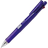 Zebra Clip-On Multi Functional Pen, Violet Barrel (B4SA1-EVI)
