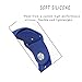 Apple watch band 42mm, XIYA Soft Silicone Replacement Sport style for Apple Watch Models(royal blue,42mm)