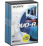 Computer : Sony DMR47 - 5 x DVD-R - 4.7 GB 16x - DVD video box - storage media