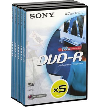 Childrens Toyshop  Computer : Sony DMR47 - 5 x DVD-R - 4.7 GB 16x - DVD video box - storage media