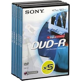 Sony DMR47 - 5 x DVD-R - 4.7 GB 16x - DVD video box - storage media