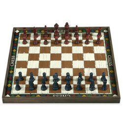Melissa and Doug Classic Wooden Chess Game Board by Checkers