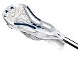 STX Deuce Lacrosse Head with White Power V Stringing, White/Navy