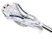 STX Deuce Lacrosse Head with White Power V Stringing, White/Navy