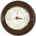 Nautical Brass Tide Clock on Cherry Wood-5