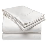 Renaissance 600-Thread-Count Cotton Sateen King Sheet Set, White