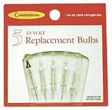 Celebrations Lighting 1265-2-73A Mini Replacement Bulbs, Clear 3.5 Volt
