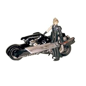  Final Fantasy Advent Children Cloud Strife & Fenrir Motorcycle Action Figure Deluxe Set