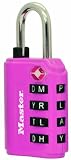 Master Lock 4691DWDPNK TSA Accepted Set-Your-Own Password Combination Lock, Pink