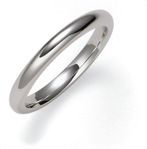 Platinum 2.5mm High-Dome Comfort Fit Band