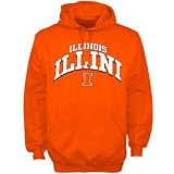 Illinois Fighting Illini Orange Arched Hoody Sweatshirt