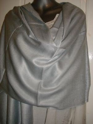 Light Silver Pashmina style shawl / scarf / Wrap