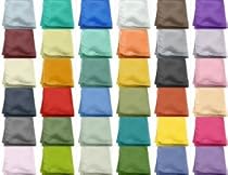 WHOLESALE LOT MENS 10 HANDKERCHIEFS NEW POCKET SQUARES SOLID COLORS FORMAL
