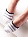 Vero Monte 4 Pairs Womens Cotton No Show Athletic Liner Socks - Non-Slip Grips