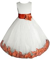 Girls Ankle Length Pageant Dress/Wedding Dress 
