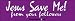 Jesus Save Me From Your Followers - funny bumper stickers (Medium 10x2.8 in.)