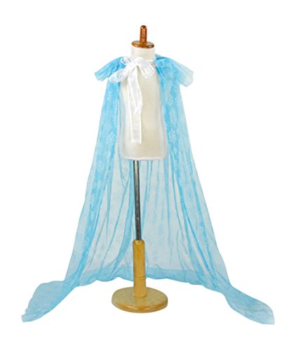 Queen Elsa Blue Snowflake Cape