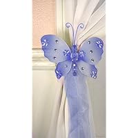 Nylon Butterfly Curtain Tieback - Blue Emily