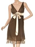 Ever Pretty Double V-neck Empire Waist Embroidery Lace Hem Prom Dress 02718