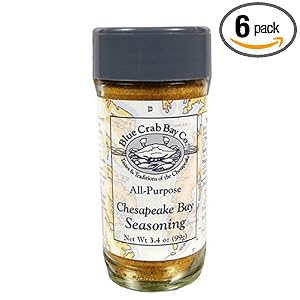 Blue Crab Bay Co. All Purpose Chesapeake Bay Seasoning, 3.4-Ounce Container (Pack of 6) by Blue Crab Bay Co.