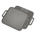 Bayou Classic Cast Iron 14" Reversible Square Griddle