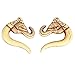 BodyJ4You Elephant Spiral Tapers, 2 Pieces Acrylic Lucky Elephant Plugs 8G-12mm (2 Pieces)