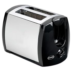 Haden 10094 2 Slice S/S & Black Toaster