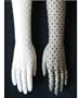 Delicate Nylon Filet Crochet 8-Button Slip-on Bridal Wedding Formal Prom Glove