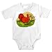 Onesie with wildlife, squirrel, eating, red, animal, foraging
